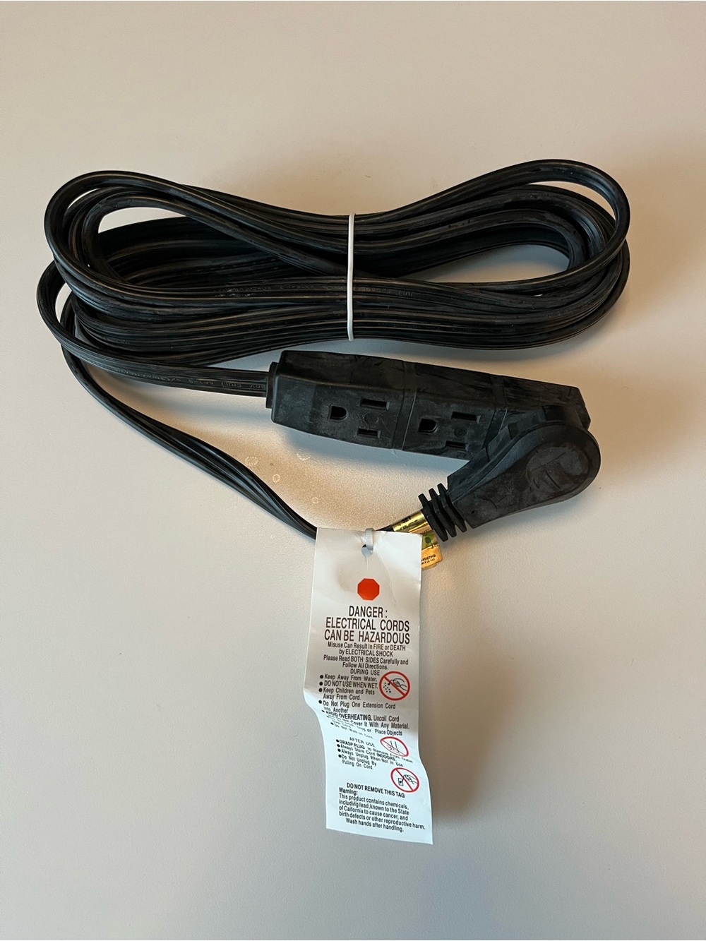 Outdoor Extension Cord Black 3-Prong GFCI